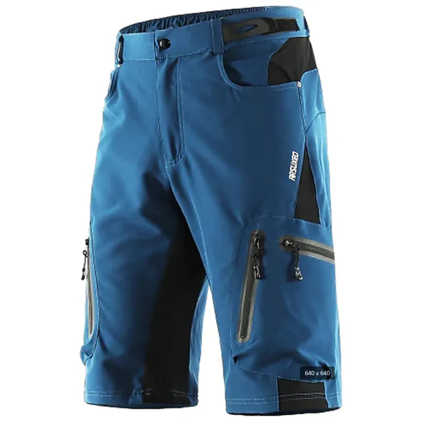 Arsuxeo Men's Solid Color Cycling MTB Shorts Bike Shorts Bike Shorts Baggy Shorts