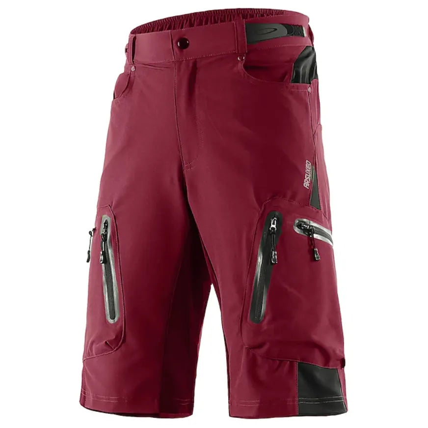 Arsuxeo Men's Solid Color Cycling MTB Shorts Bike Shorts Bike Shorts Baggy Shorts