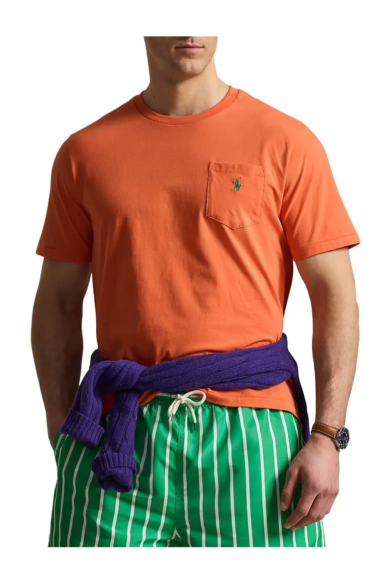 Big & Tall Classic Fit Jersey Crewneck Pocket Tee
