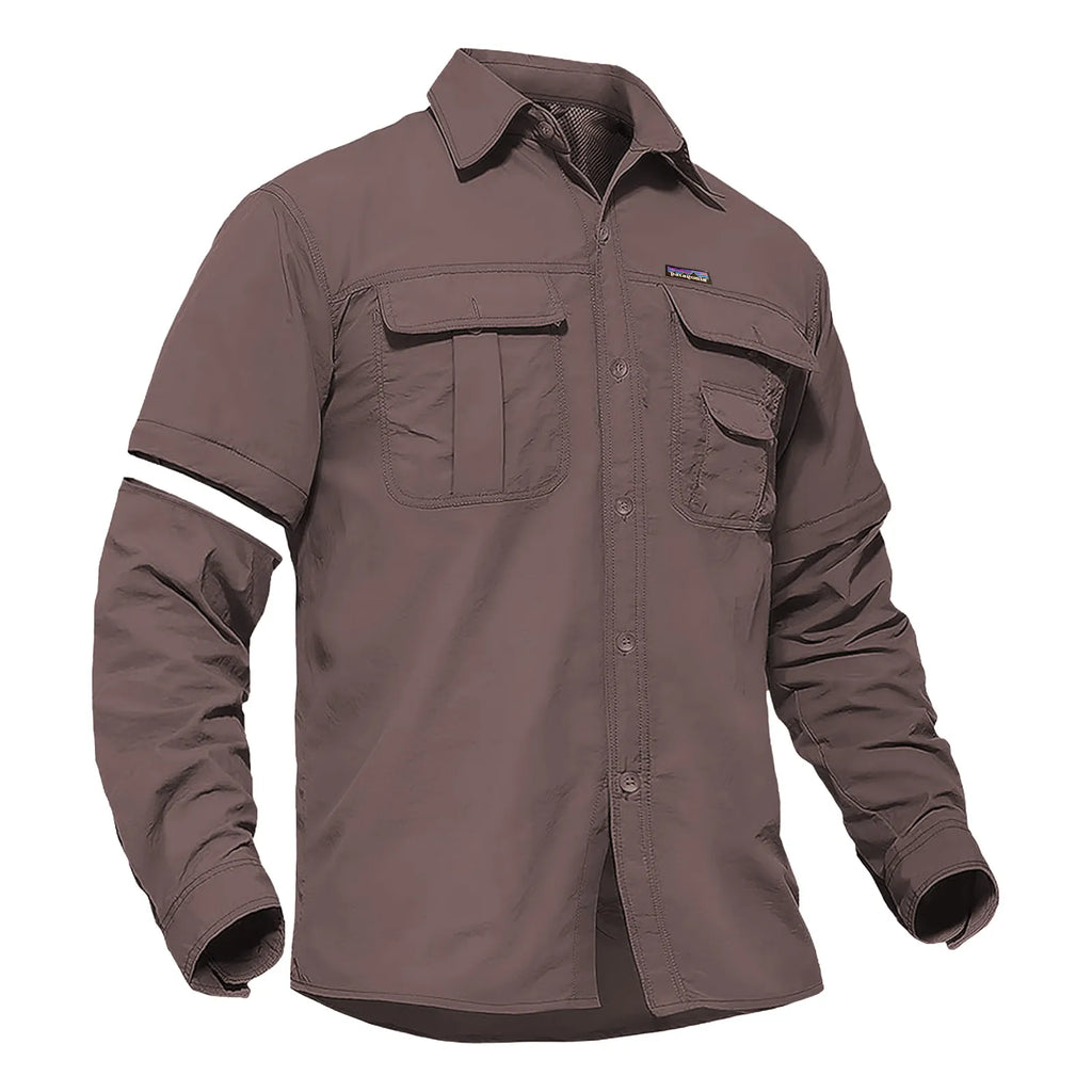 TACVASEN Men's Convertible Long Sleeve Fishing Shirts Lightweight Quick Dry