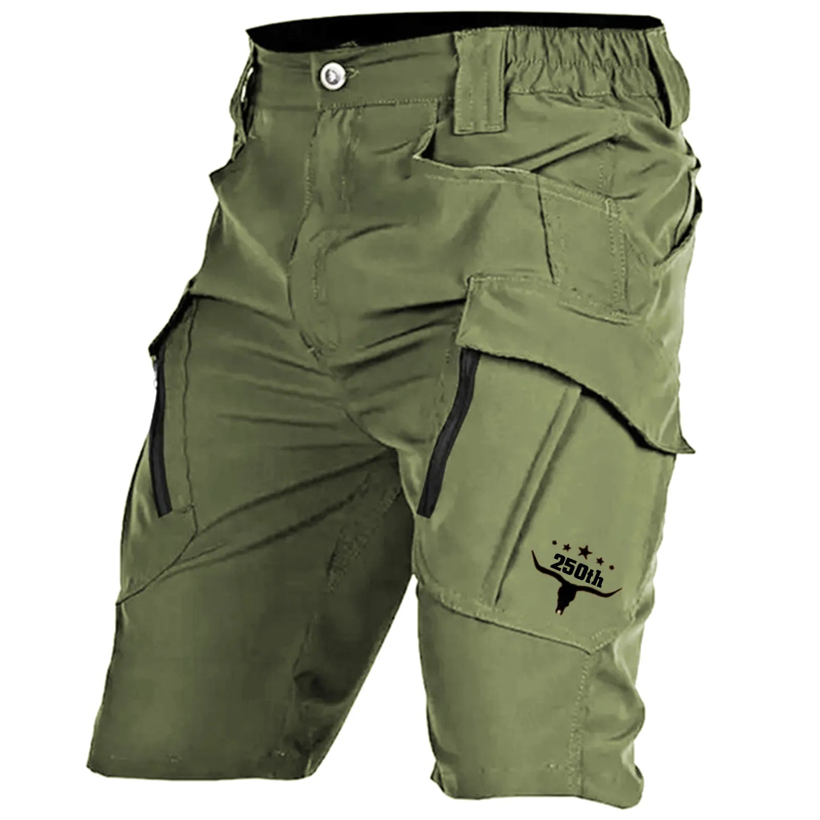 Men's Tactical Shorts Cargo Shorts Zipper Pocket Plain