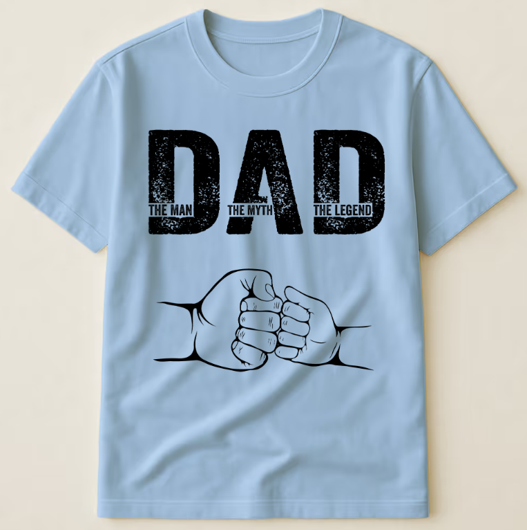 Father's Day Gifts, Dad The Man The Myth The Legend - Personalized Shirt Father's Day