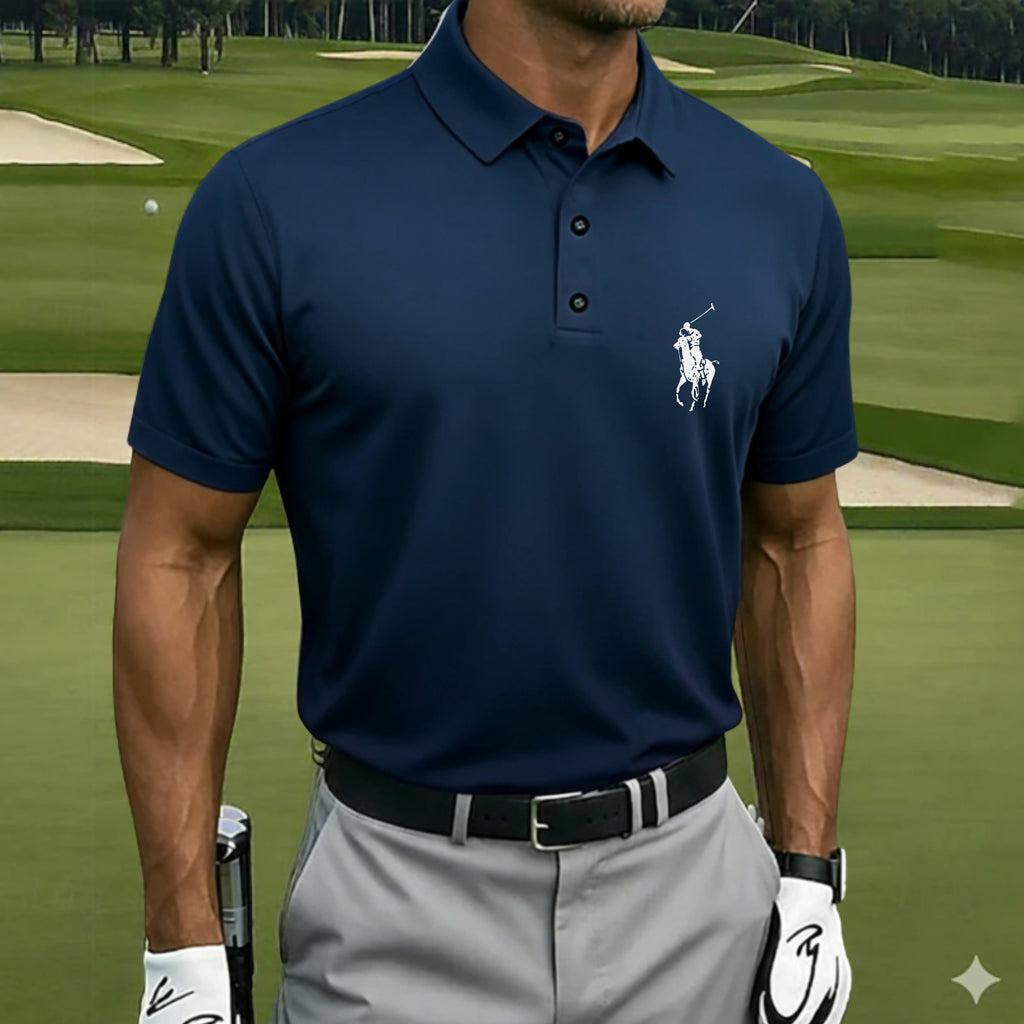 Men's Gradient Golf Sports Polo Shirts Short Sleeve Polo Shirts Collared