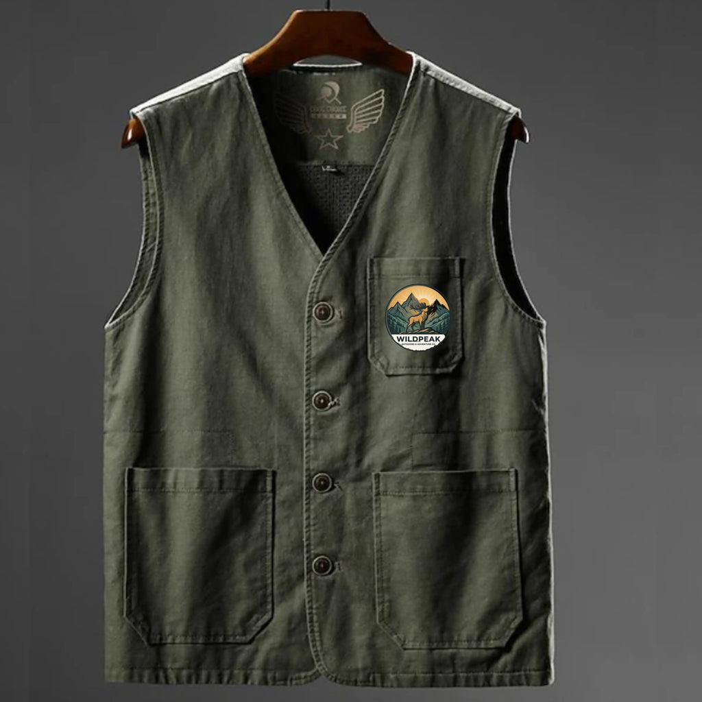 Men's Hiking Vest Summer Spring Outdoor Quick Dry Multi Pockets Lightweight Wear