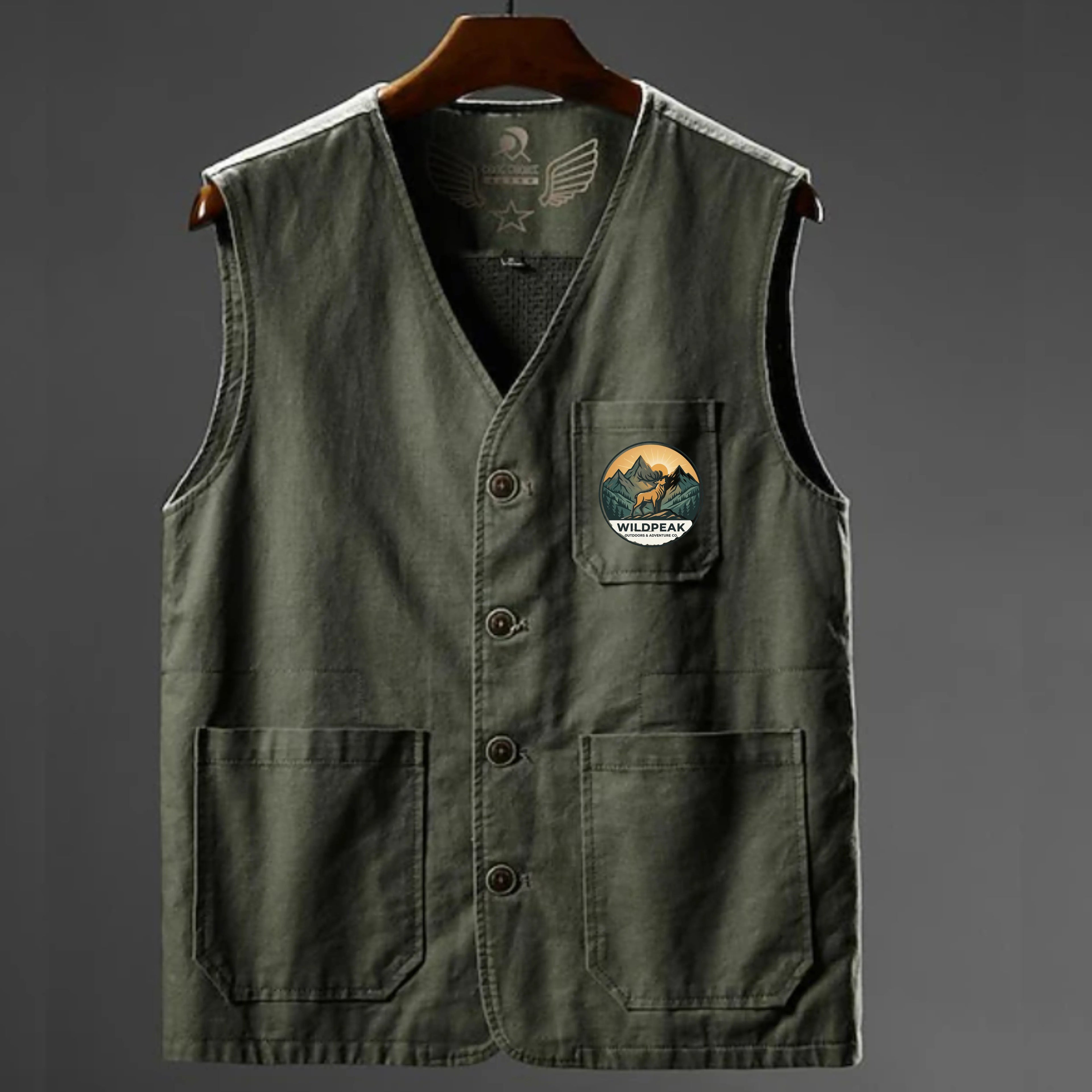 Men's Hiking Vest Summer Spring Outdoor Quick Dry Multi Pockets Lightweight Wear