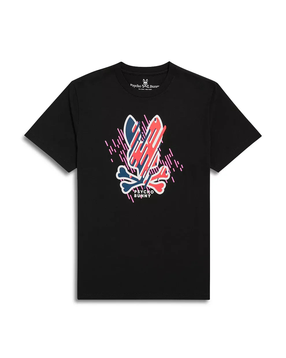 Psycho Bunny Men’s Big & Tall Carson T-Shirt Black