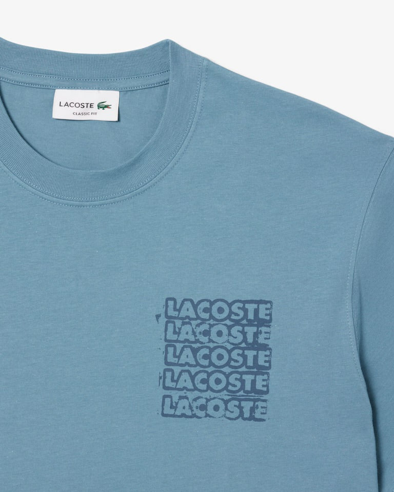 Lacoste Men's Graphic Print short set Blue