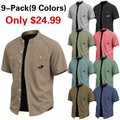 SoftFadeTM Men Shirt Casual Shirt Button Up Shirt Cotton Acid Wash Shirt