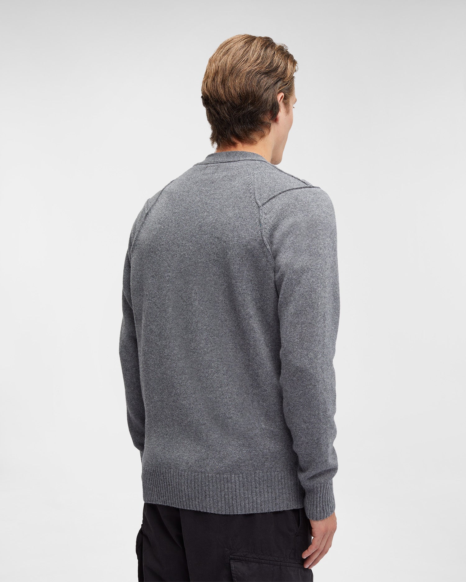 Lambswool Cardigan Tarmac Gray