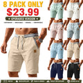Men's Shorts  Beach Shorts Drawstring Pocket Elastic Waist