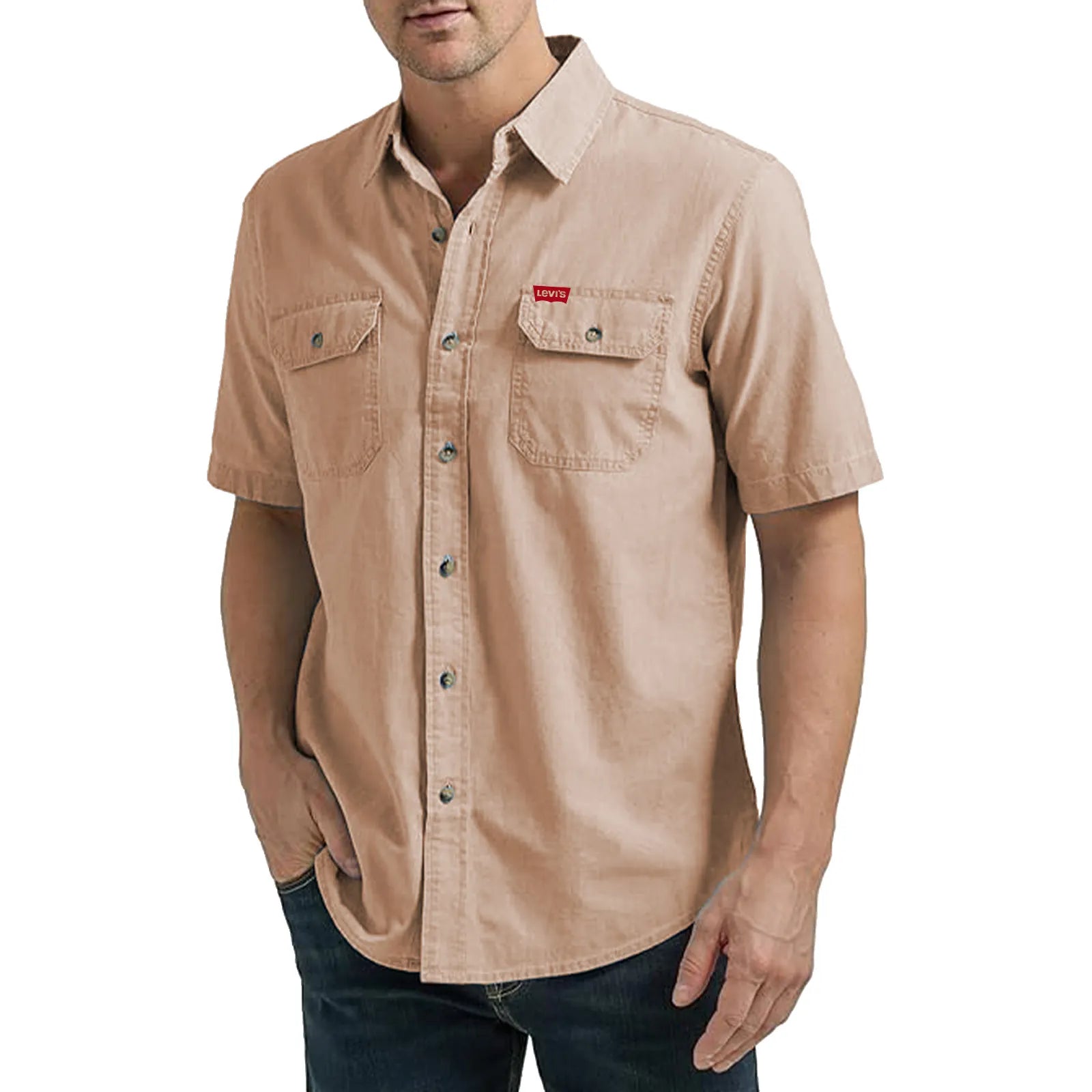 Wrangler Authentics Men's Short Sleeve Classic Woven Shirt