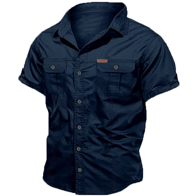Men's shirts, work shirts, button-down shirts, utility shirts, casual shirts, suitable for holiday outings