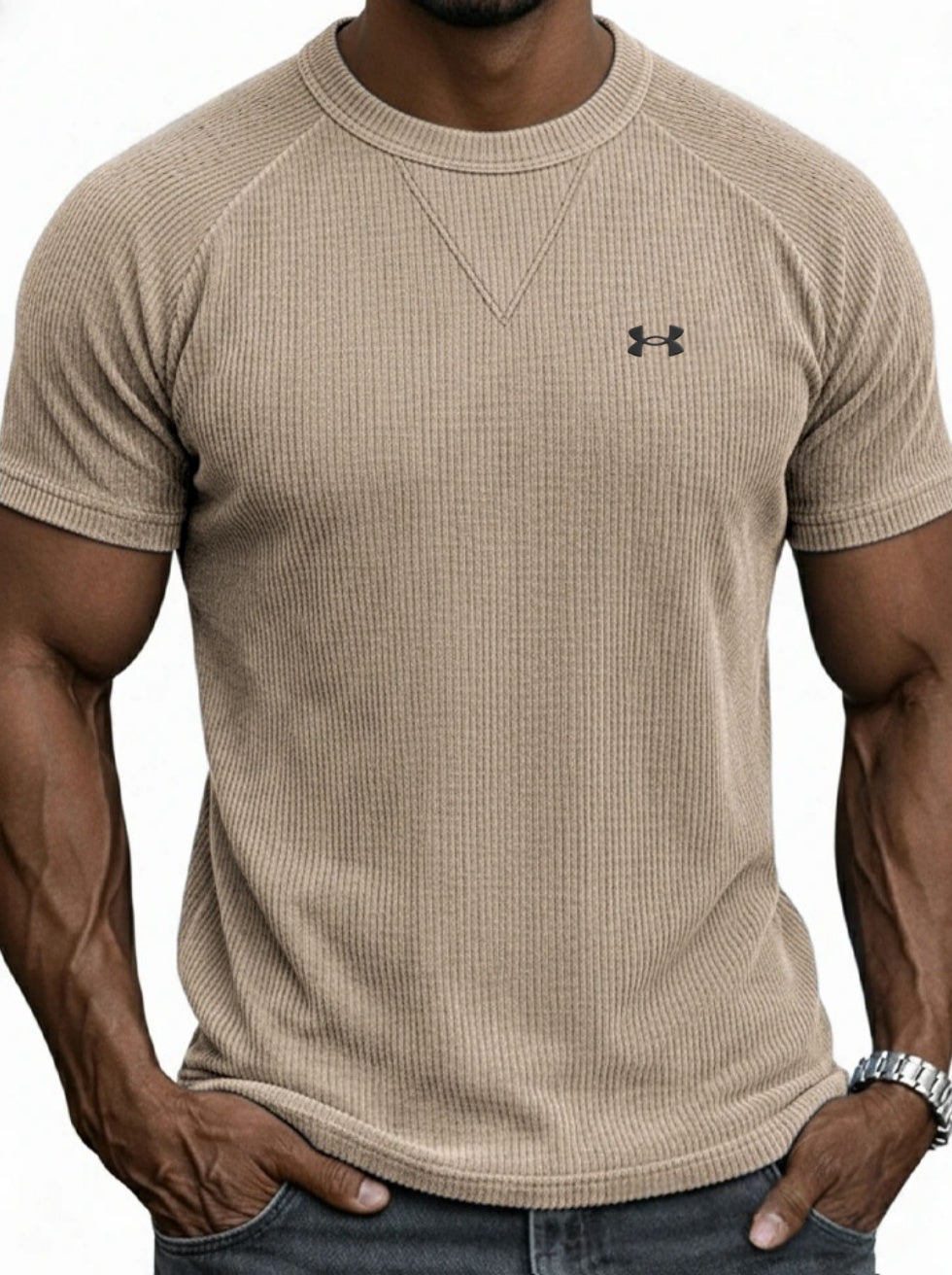 Men's Casual Knitted T-shirt