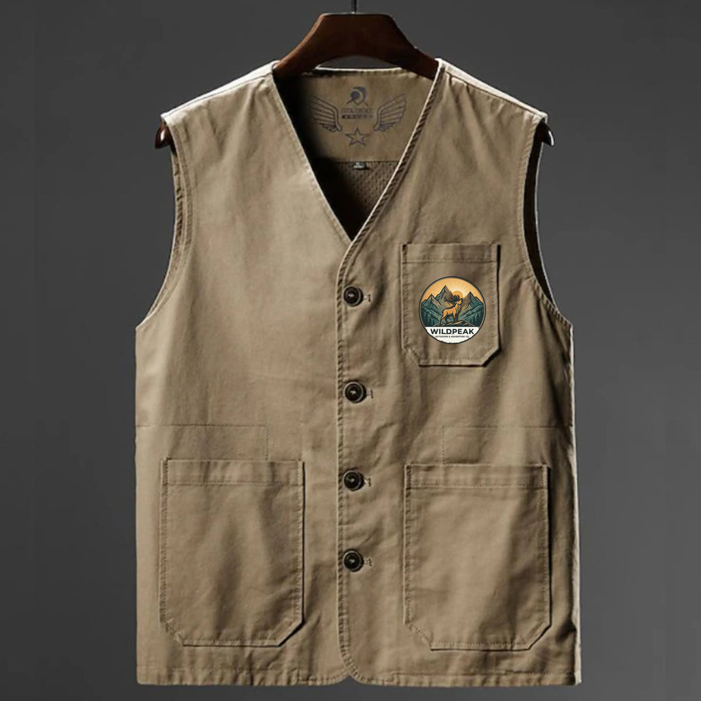 Men's Hiking Vest Summer Spring Outdoor Quick Dry Multi Pockets Lightweight Wear