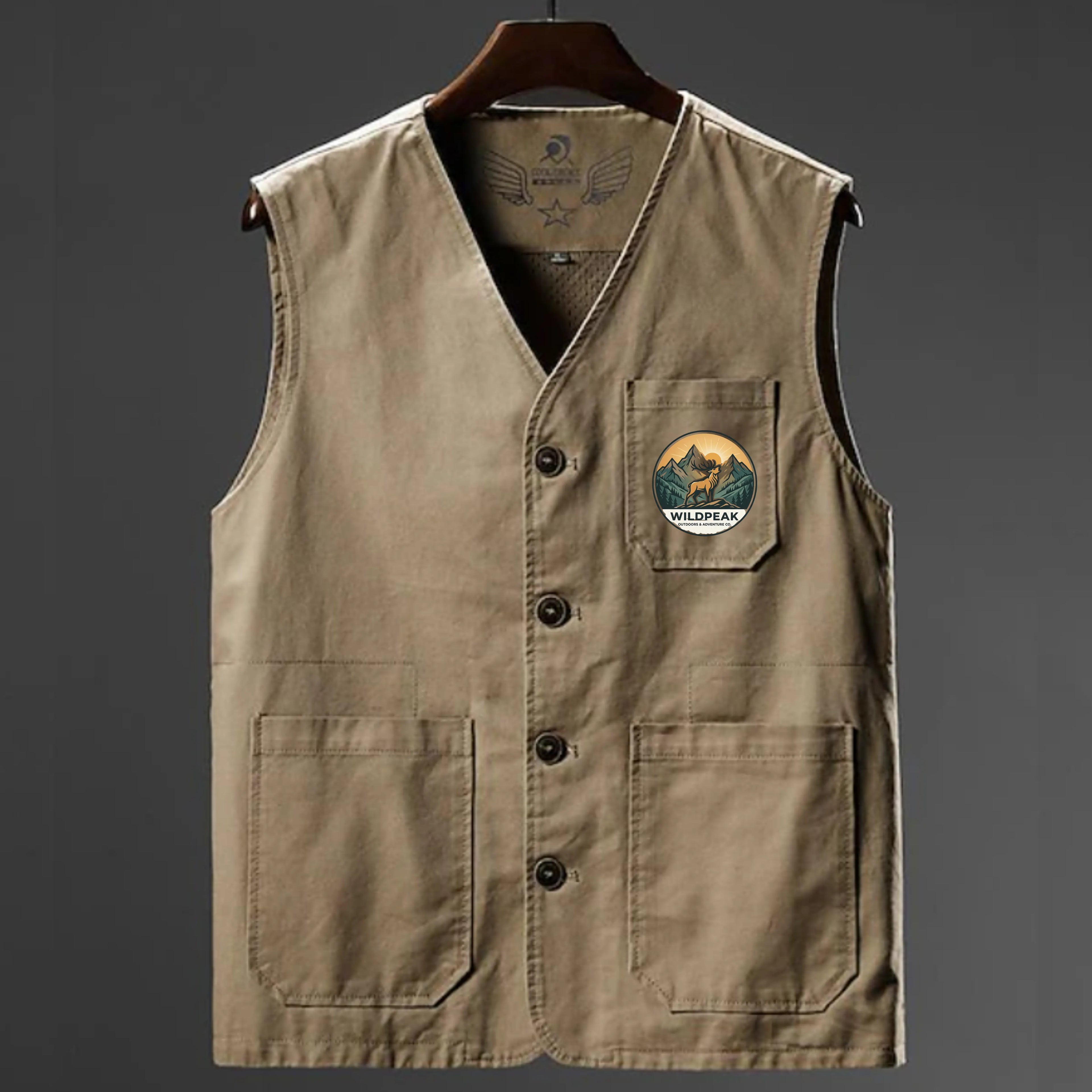 Men's Hiking Vest Summer Spring Outdoor Quick Dry Multi Pockets Lightweight Wear