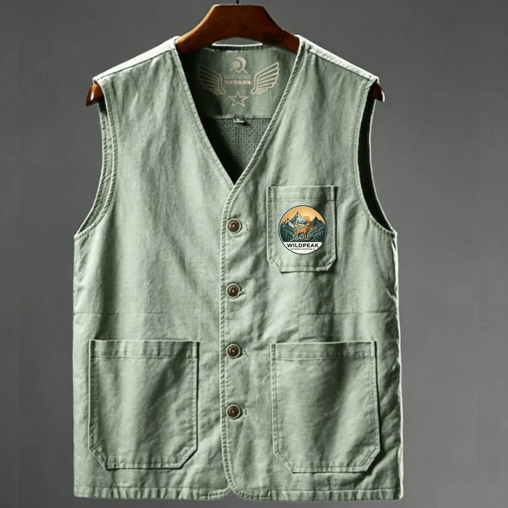 Men's Hiking Vest Summer Spring Outdoor Quick Dry Multi Pockets Lightweight Wear