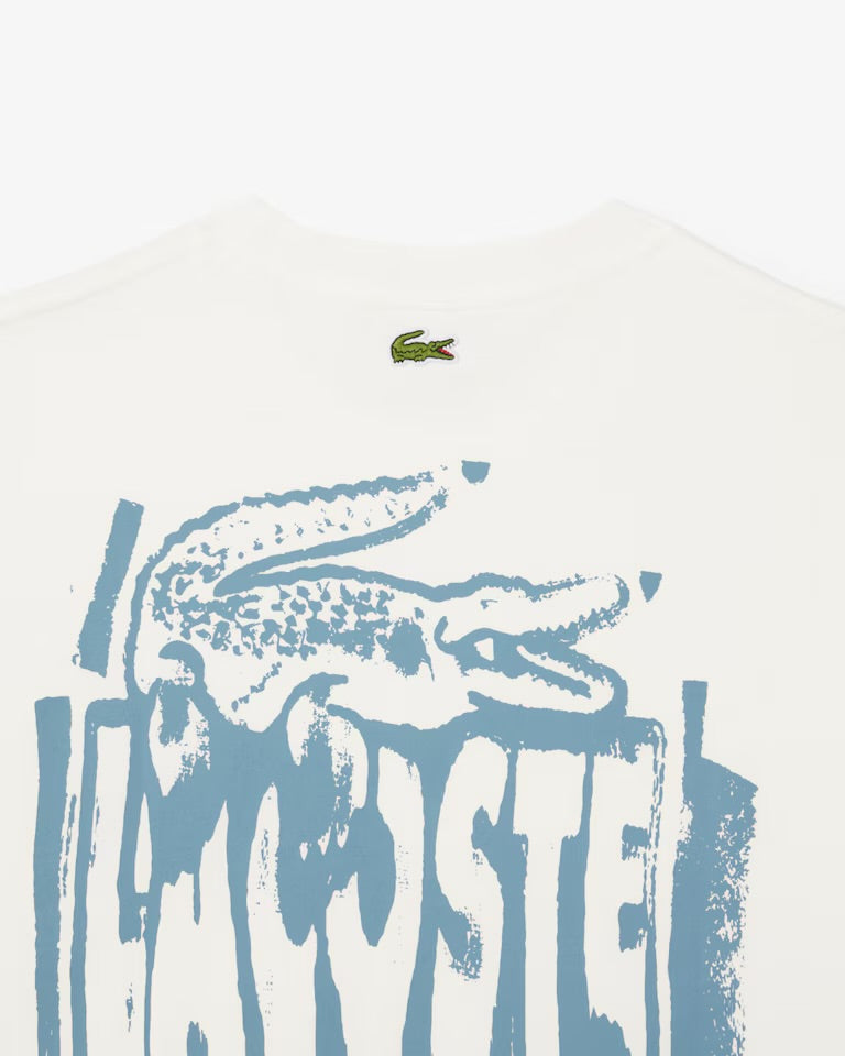 Lacoste Men's Graphic Print short set White/blue