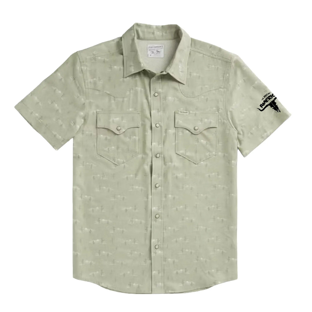 Men's Performance Western Short Sleeve Pearl Snap