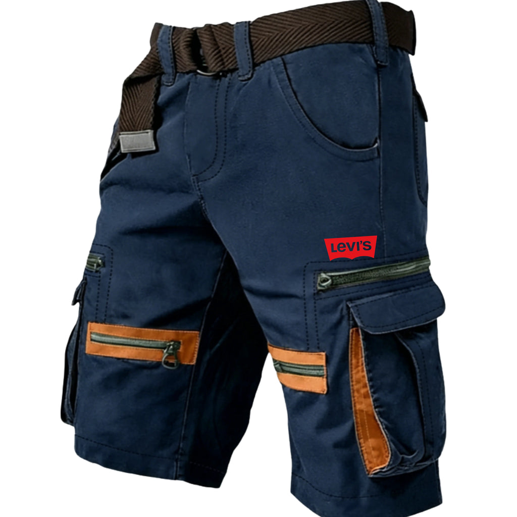 Men's Cargo Shorts Shorts Casual Shorts Multi Pocket Straight Leg  Zipper Pocket Plain
