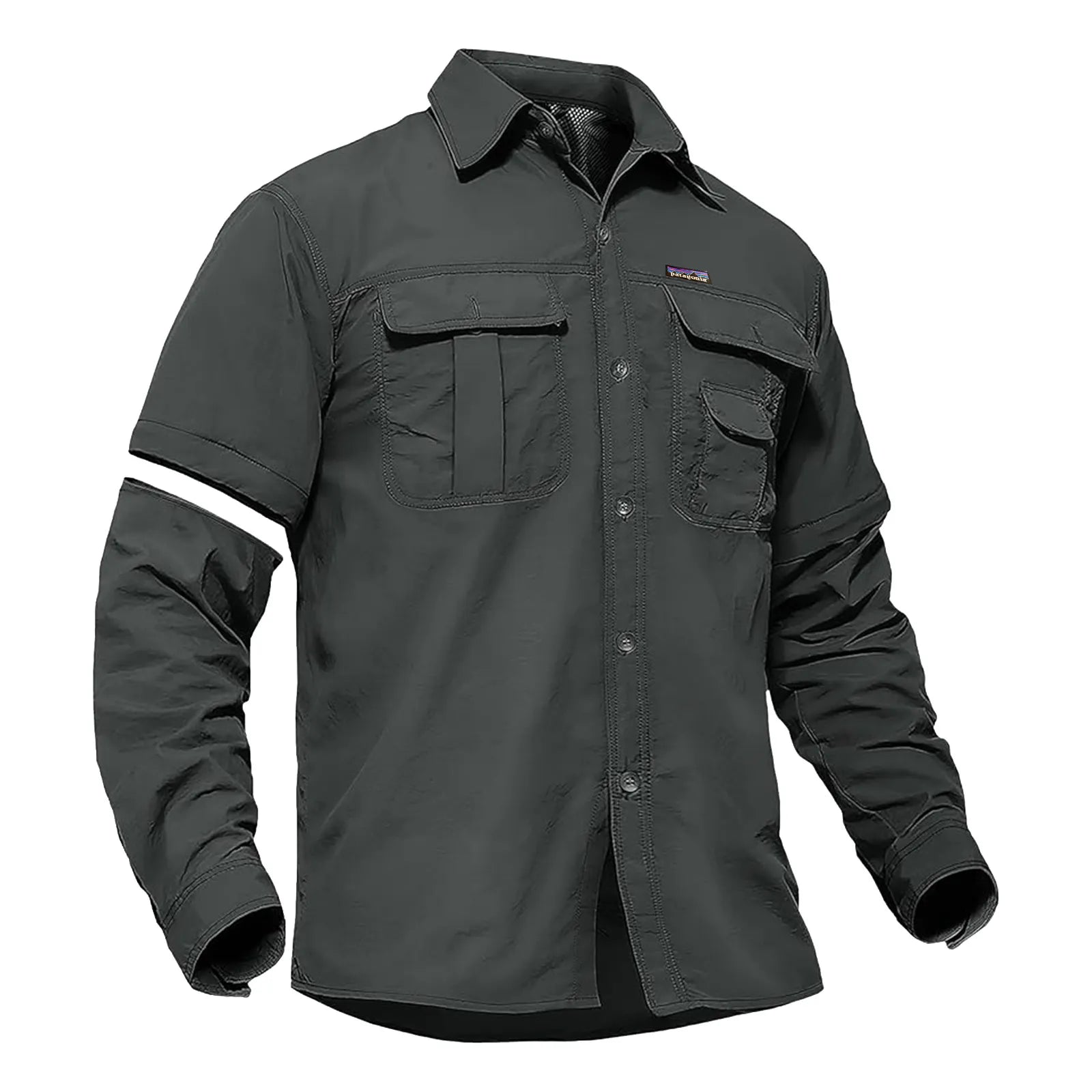 TACVASEN Men's Convertible Long Sleeve Fishing Shirts Lightweight Quick Dry
