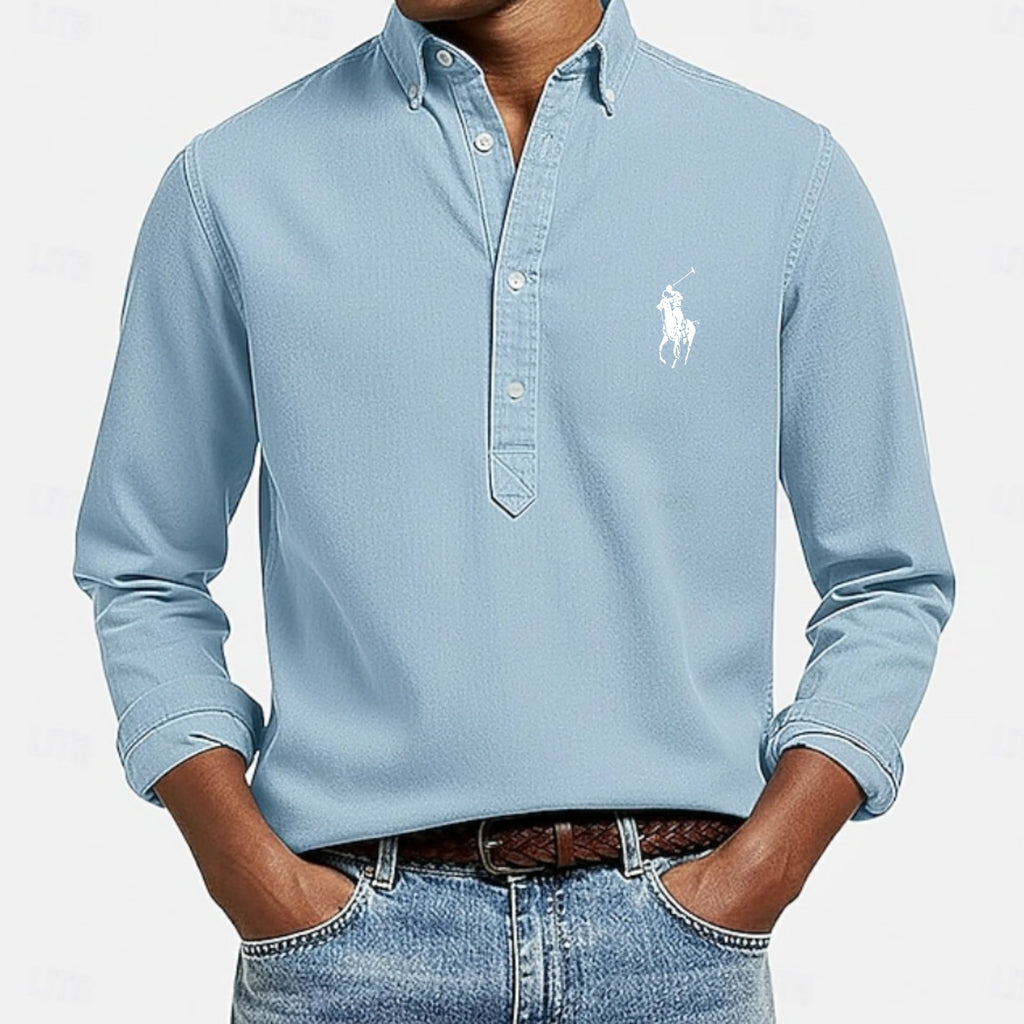 Men's Shirt Popover Shirt Button Down Shirt Casual Shirt