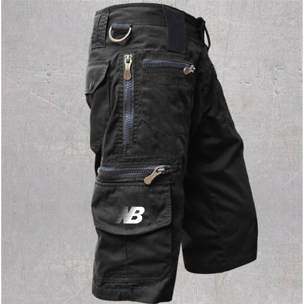 Men's work trousers  zip pockets multiple pockets  solid colour outdoor