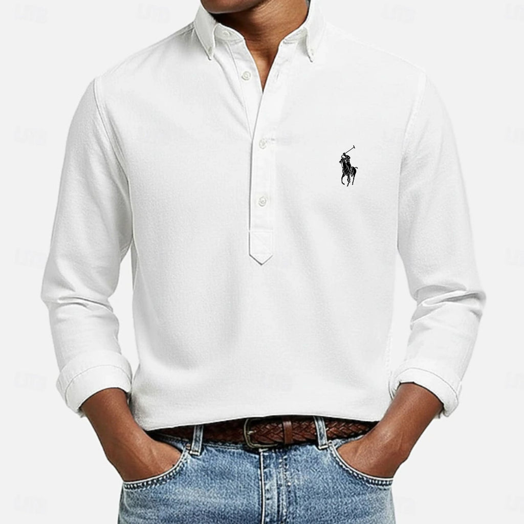 Men's Shirt Popover Shirt Button Down Shirt Casual Shirt