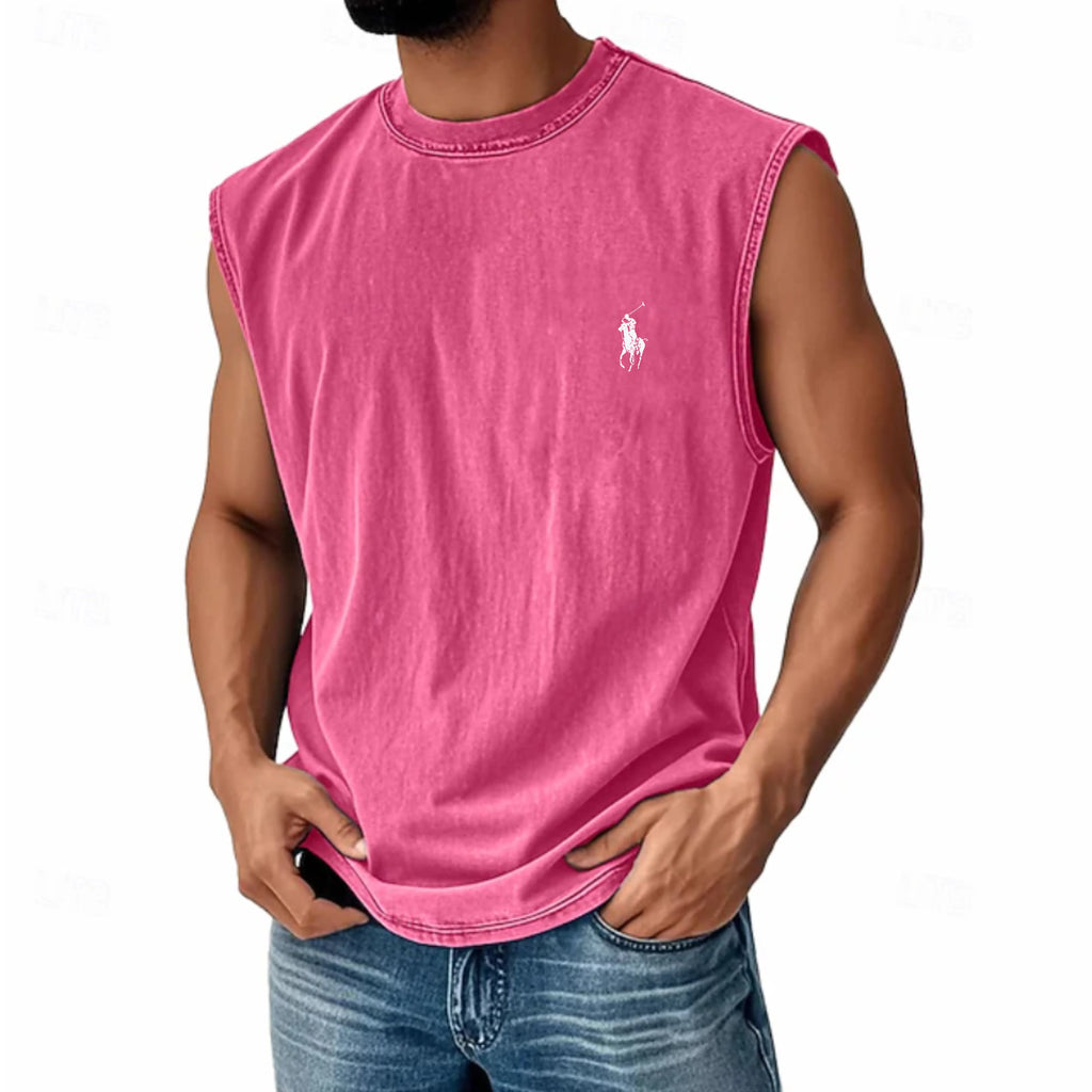 Men's Tank Top Undershirt Sleeveless Shirt Sleeveless Crew Neck Summer Plain Fashion Classic