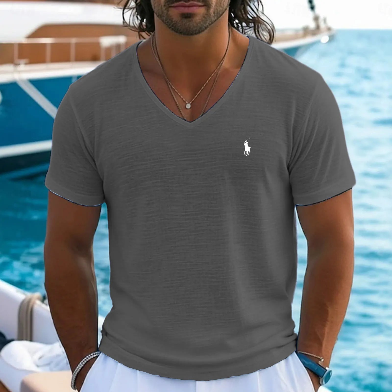 Men's T Shirt Short Sleeve Shirt Tee Top Linen