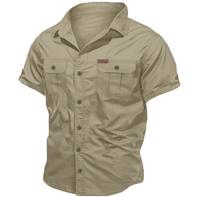 Men's shirts, work shirts, button-down shirts, utility shirts, casual shirts, suitable for holiday outings