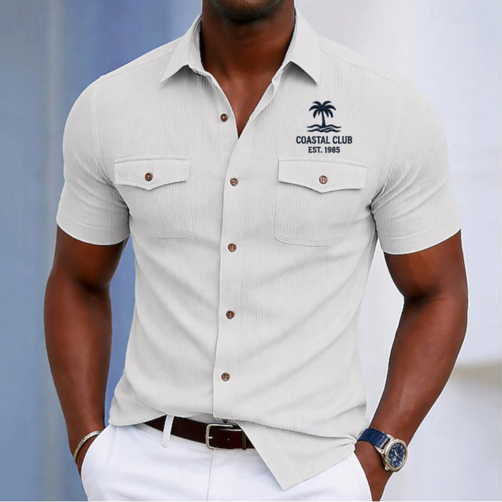 Men's Shirt Casual Shirt Corduroy Shirt Button Up Shirt