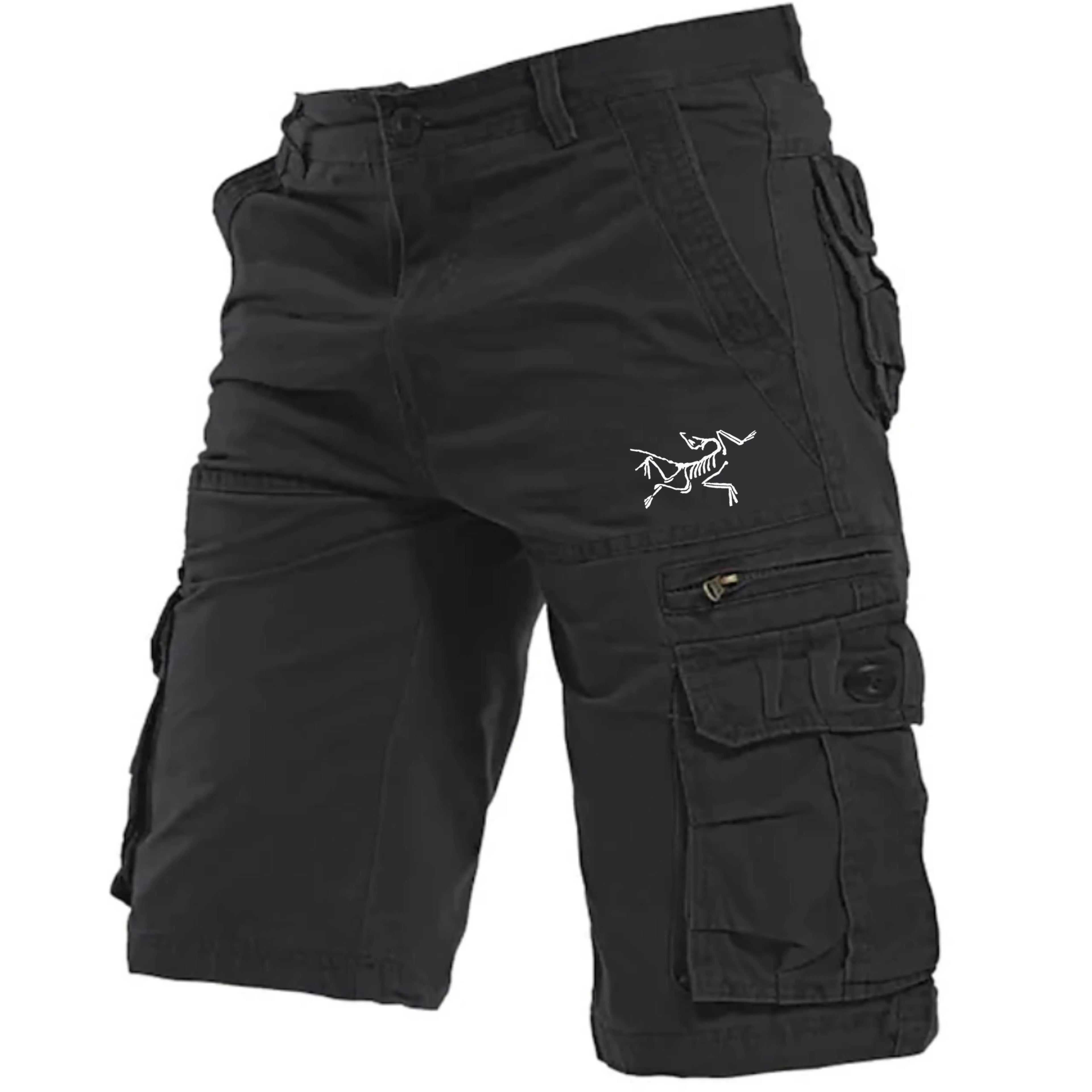 Men's Cargo Shorts Hiking Shorts Zipper Pocket Flap Pocket Plain
