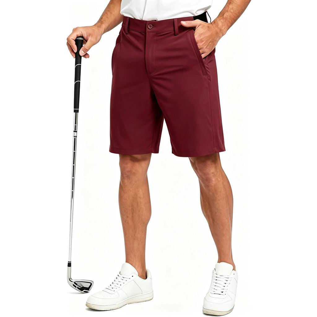 Men's Golf Work Shorts Stretch Waistband Dry Fit