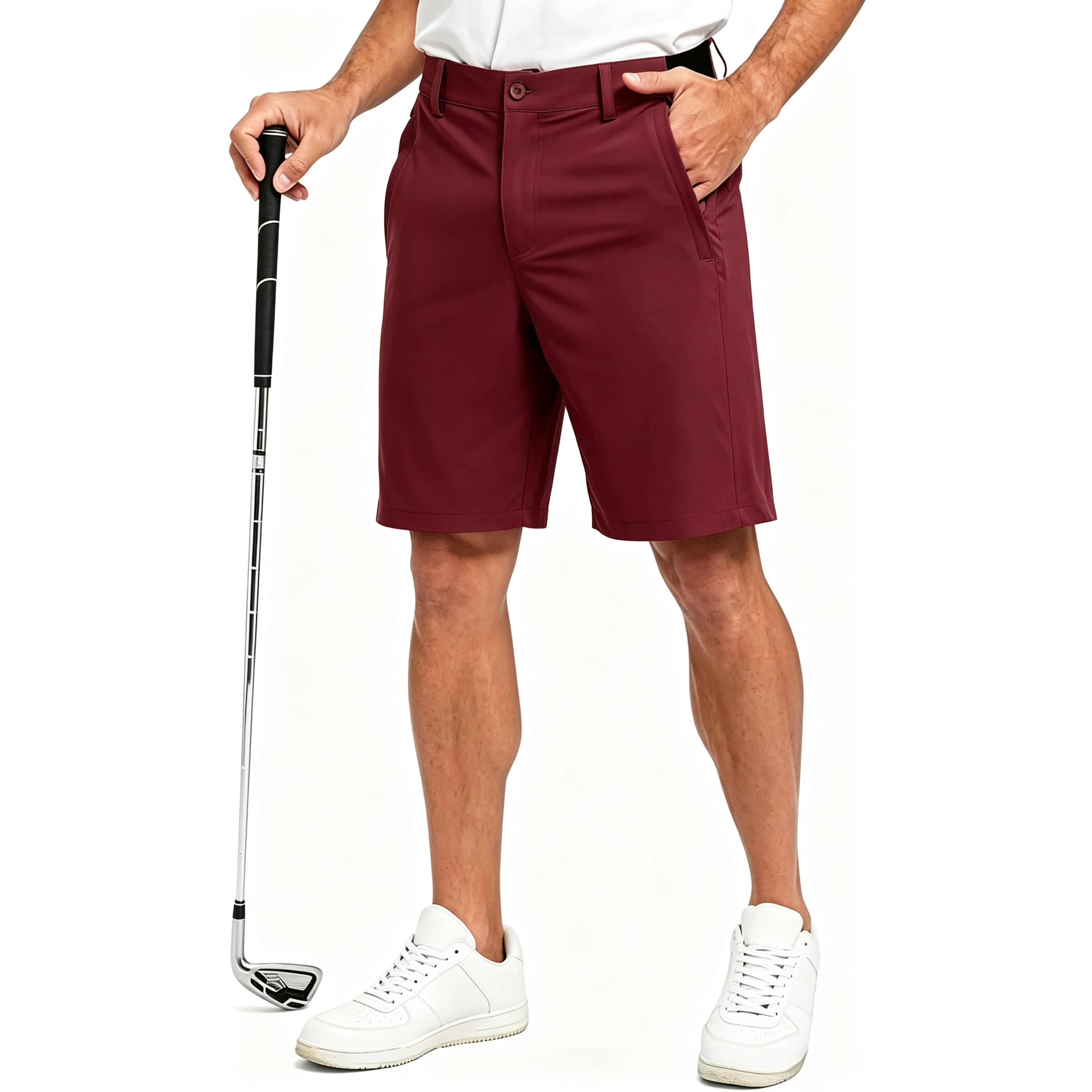 Men's Golf Work Shorts Stretch Waistband Dry Fit