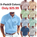 Men's Rib Knit Top Textured Casual Work Lapel Ribbed Polo Collar Short Sleeve Basic Modern