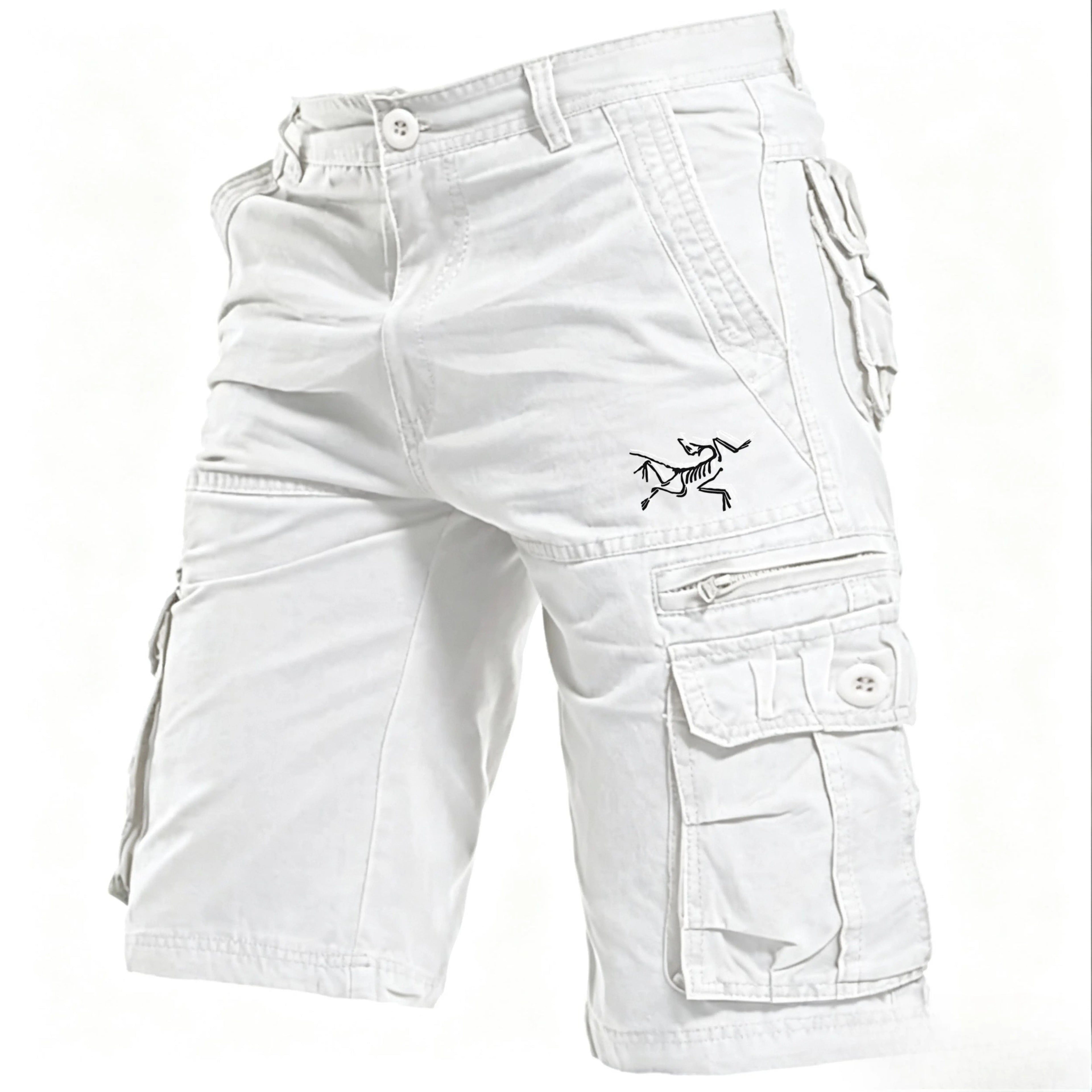 Men's Cargo Shorts Hiking Shorts Zipper Pocket Flap Pocket Plain