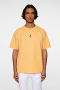 J.LINDEBERG DAVIE T-SHIRT MOCK ORANGE