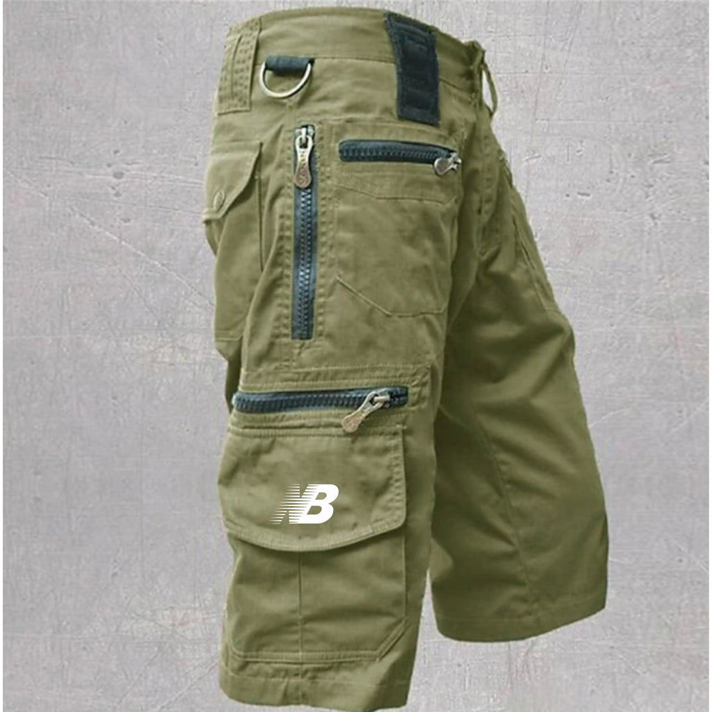 Men's work trousers  zip pockets multiple pockets  solid colour outdoor