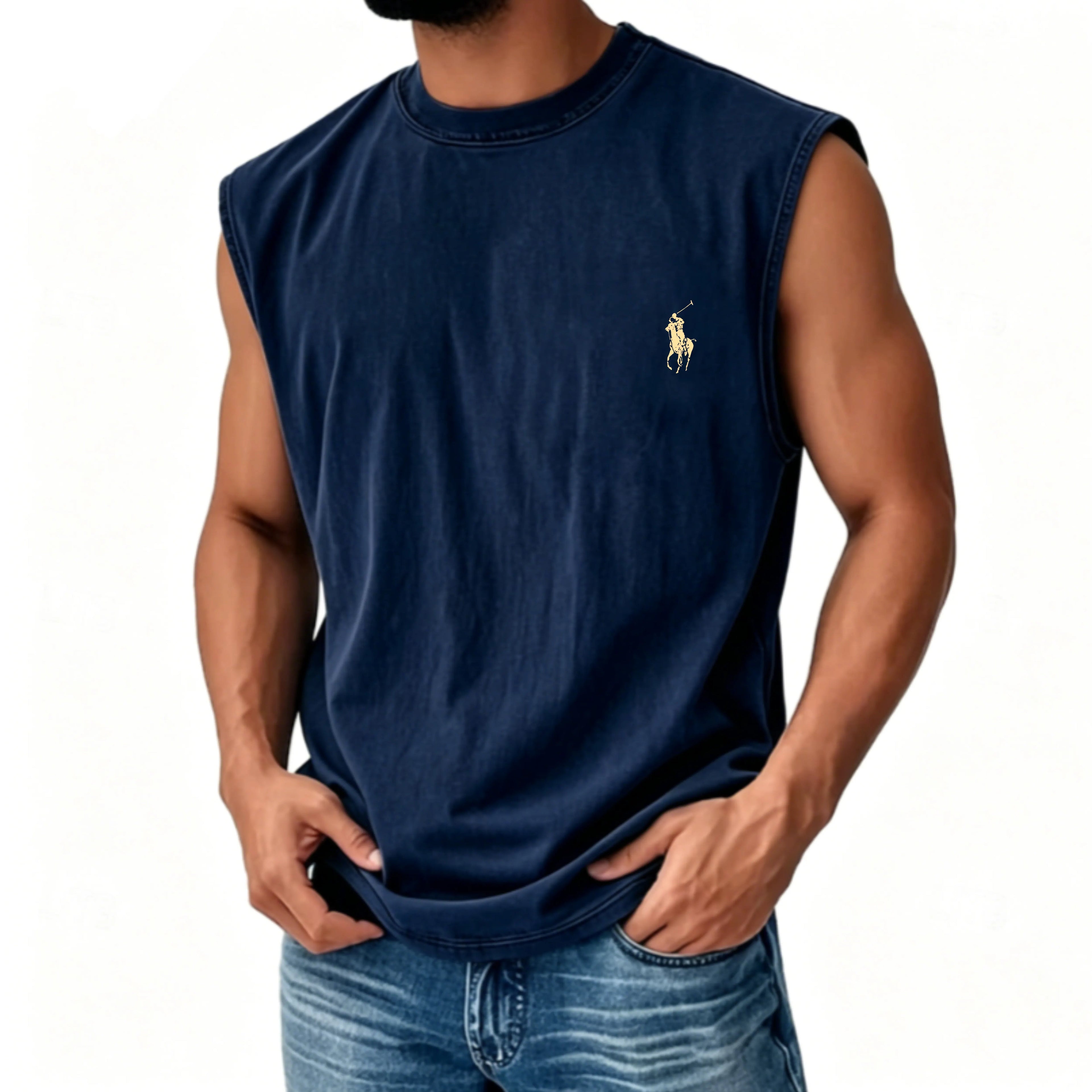 Men's Tank Top Undershirt Sleeveless Shirt Sleeveless Crew Neck Summer Plain Fashion Classic