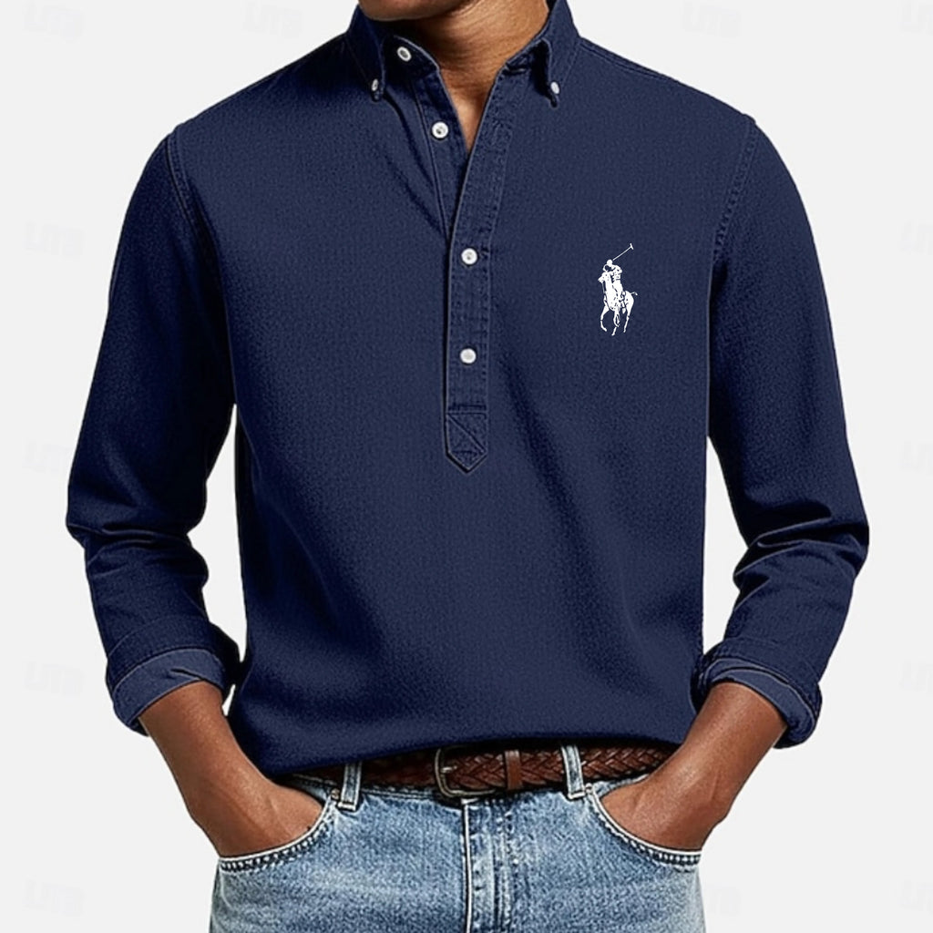 Men's Shirt Popover Shirt Button Down Shirt Casual Shirt