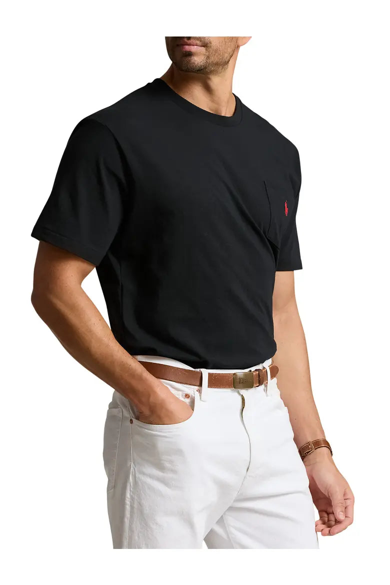 Big & Tall Classic Fit Jersey Crewneck Pocket Tee