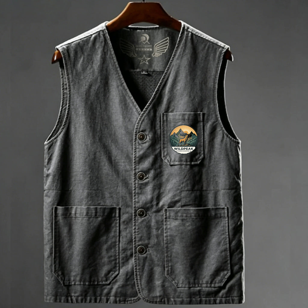 Men's Hiking Vest Summer Spring Outdoor Quick Dry Multi Pockets Lightweight Wear