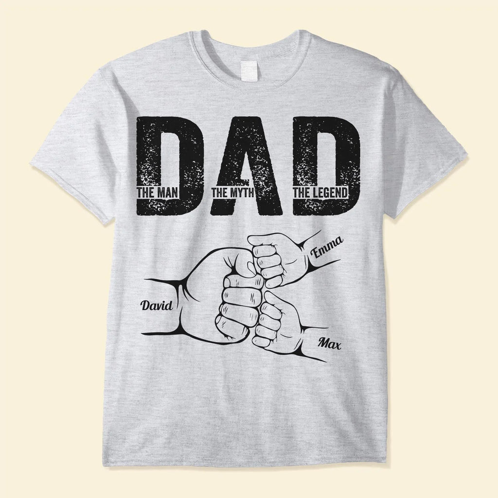 Father's Day Gifts, Dad The Man The Myth The Legend - Personalized Shirt Father's Day