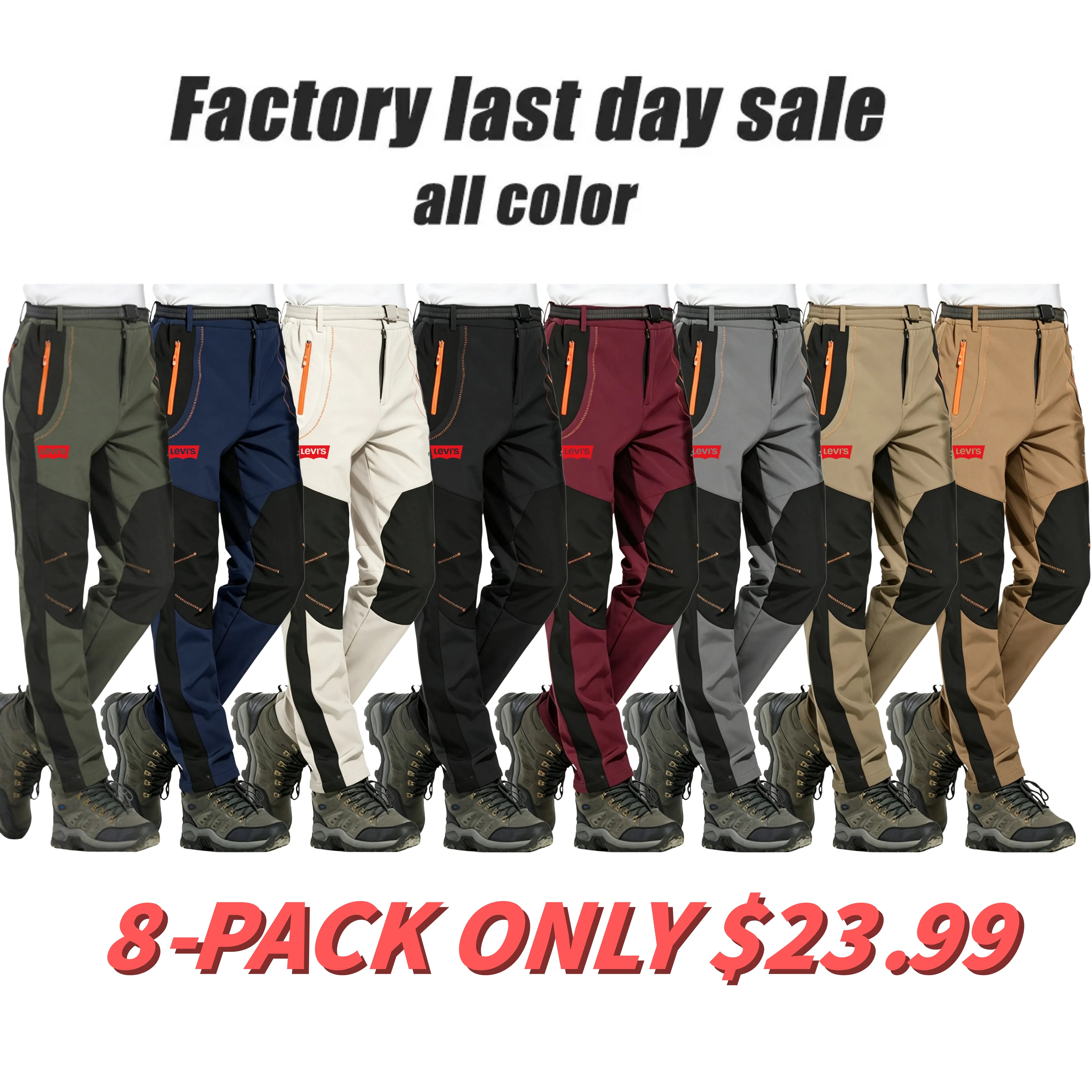 Men's waterproof hiking trousers softshell pants