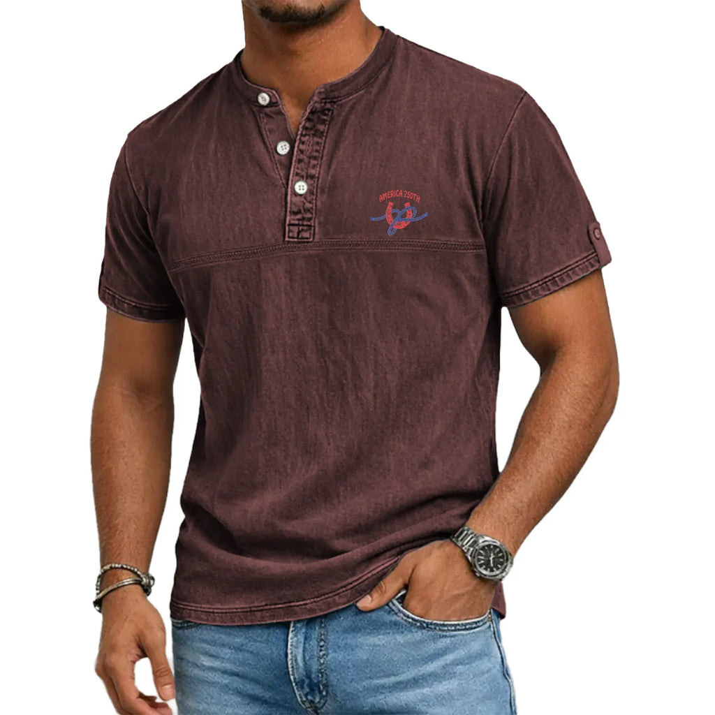 Noah - Stand Collar Short Sleeve