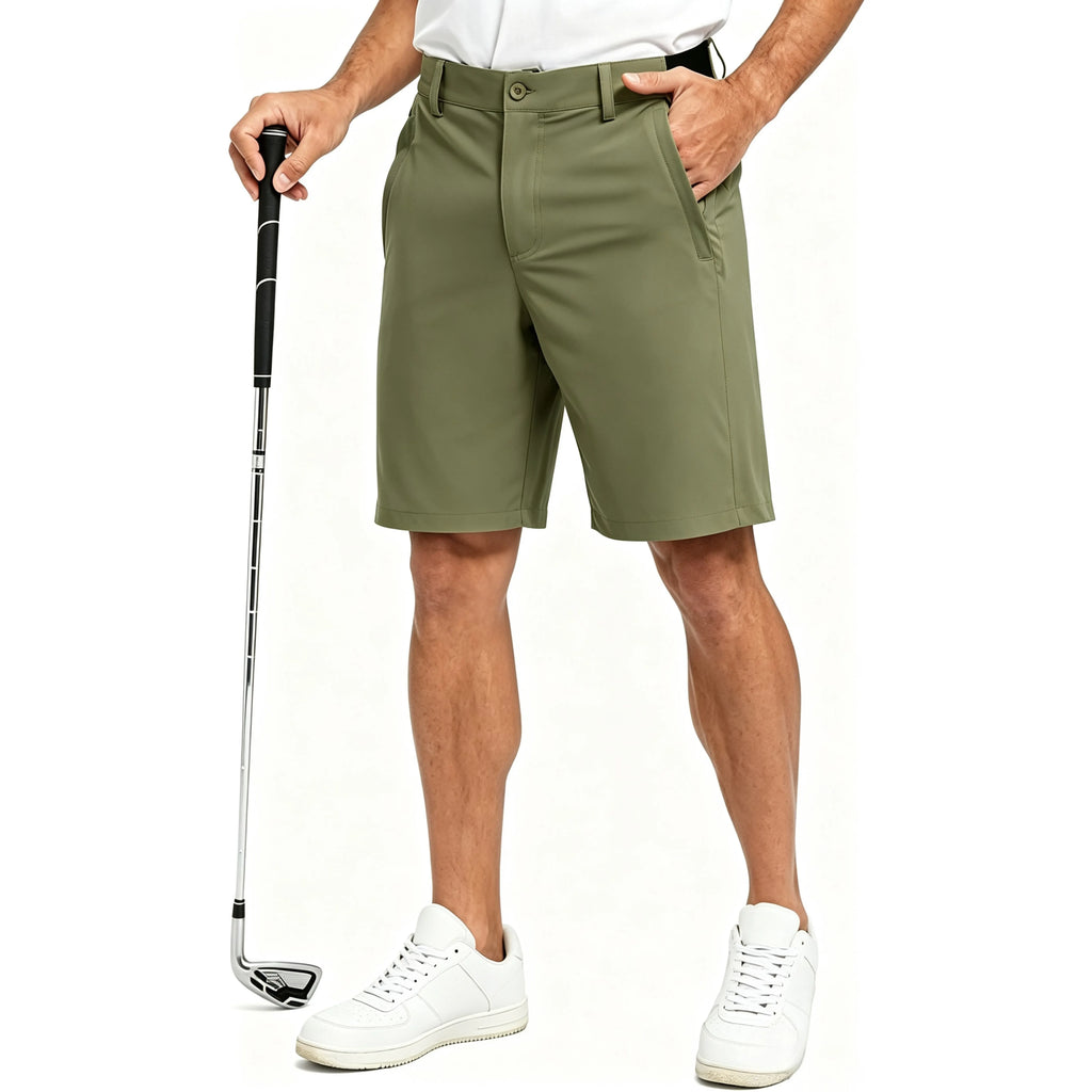 Men's Golf Work Shorts Stretch Waistband Dry Fit