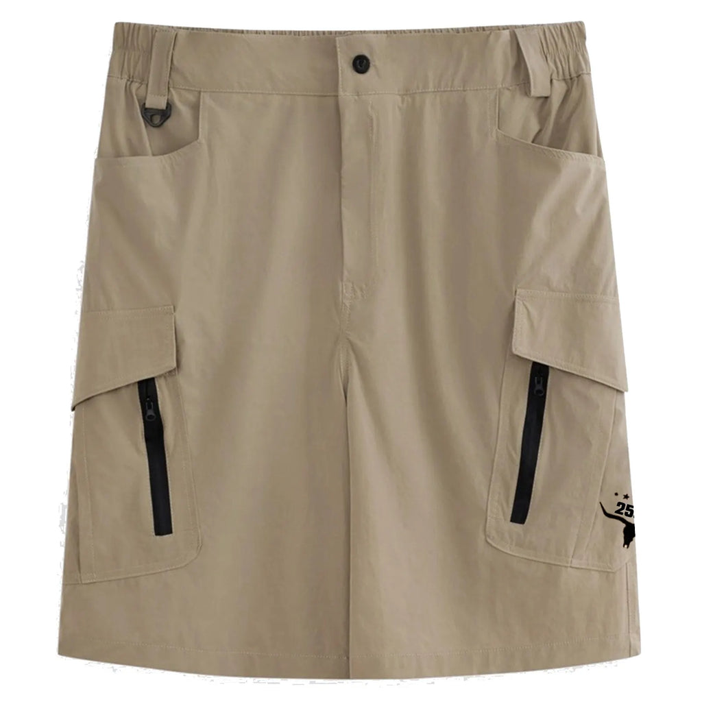 Men's Tactical Shorts, Work Shorts, Zippered Pockets, Solid Colour, Waterproof and Breathable
