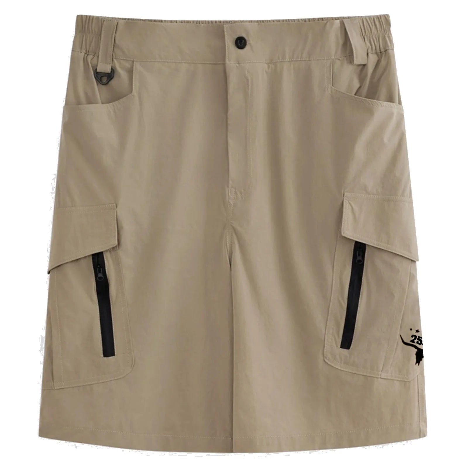 Men's Tactical Shorts, Work Shorts, Zippered Pockets, Solid Colour, Waterproof and Breathable