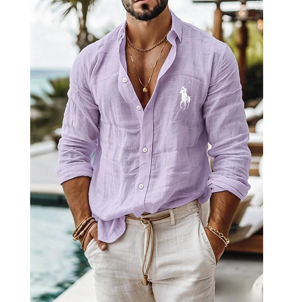 Men's Shirt Linen Shirt Summer Shirt Beach