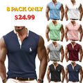 Men's Tank Top Henley Shirt Vest Top